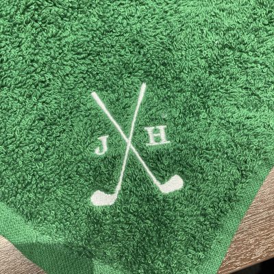 Golf Towel Embroidered with initials